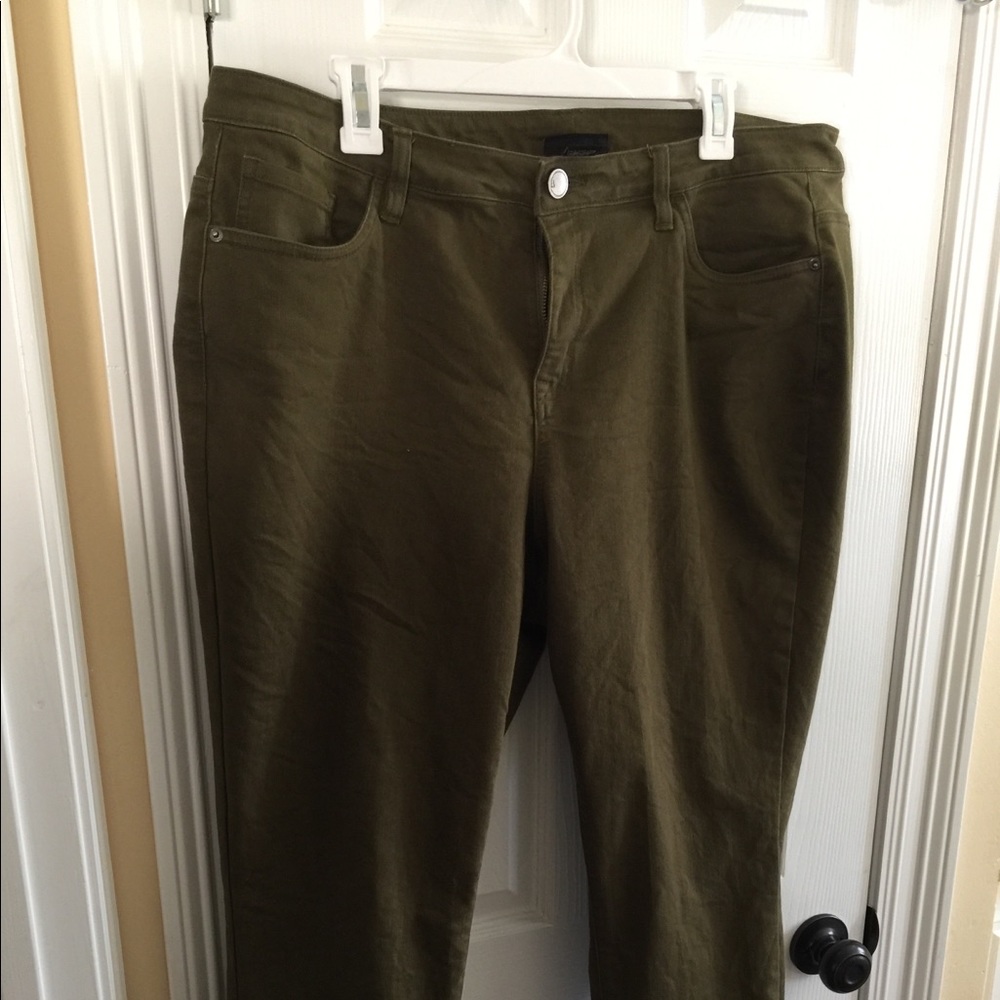 Lane Bryant Skinny Jeans with Ankle Splits